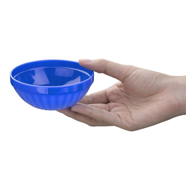 Olympia Kristallon Polycarbonate Bowls Blue 102mm (12 Pack) Olympia Kristallon Polycarbonate Bowls Blue 102mm (12 Pack)