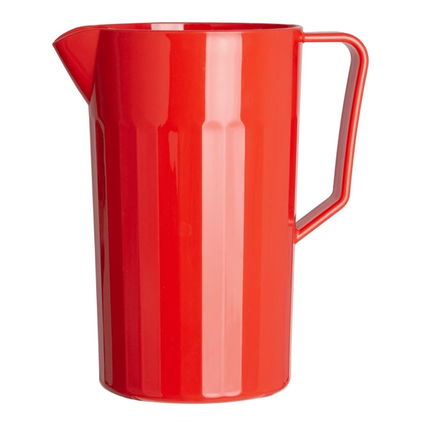 Olympia Kristallon Polycarbonate Jug Red 1.4Ltr Olympia Kristallon Polycarbonate Jug Red 1.4Ltr