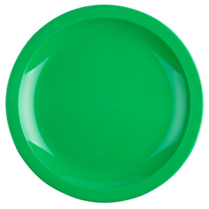 Olympia Kristallon Polypropylene Plates Green 230mm (12 Pack)