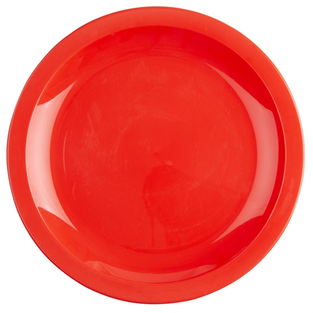 Olympia Kristallon Polypropylene Plates Red 230mm (12 Pack) Olympia Kristallon Polypropylene Plates Red 230mm (12 Pack)