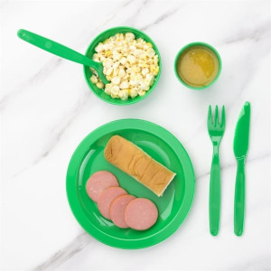 Olympia Kristallon Polypropylene Plates Green 230mm (12 Pack) Olympia Kristallon Polypropylene Plates Green 230mm (12 Pack)