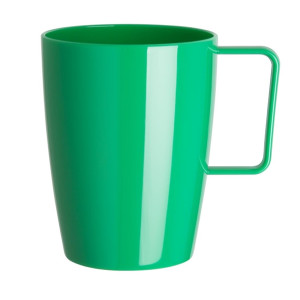 Olympia Kristallon Polycarbonate Handled Cups Yellow Green 284ml (12 Pack)