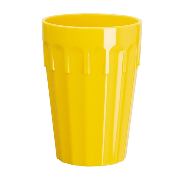 Olympia Kristallon Polypropylene Tumblers Yellow 253.8ml (12 Pack) Olympia Kristallon Polypropylene Tumblers Yellow 253.8ml (12 Pack)