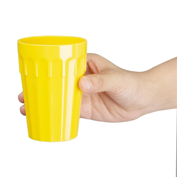 Olympia Kristallon Polypropylene Tumblers Yellow 253.8ml (12 Pack) Olympia Kristallon Polypropylene Tumblers Yellow 253.8ml (12 Pack)