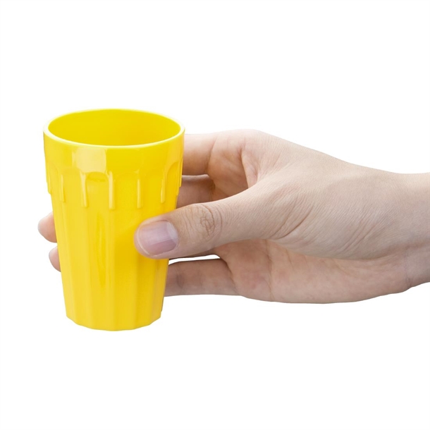 Olympia Kristallon Polycarbonate Tumblers Yellow 142ml (12 Pack) Olympia Kristallon Polycarbonate Tumblers Yellow 142ml (12 Pack)