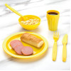 Olympia Kristallon Polypropylene Plates Yellow 230mm (12 Pack) Olympia Kristallon Polypropylene Plates Yellow 230mm (12 Pack)