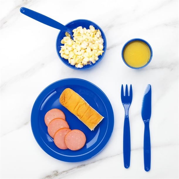 Olympia Kristallon Polypropylene Forks Blue (12 Pack) Olympia Kristallon Polypropylene Forks Blue (12 Pack)
