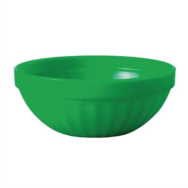 Olympia Kristallon Polycarbonate Bowls Green 102mm (12 Pack) Olympia Kristallon Polycarbonate Bowls Green 102mm (12 Pack)