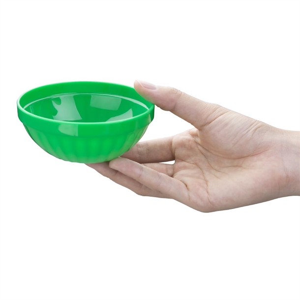 Olympia Kristallon Polycarbonate Bowls Green 102mm (12 Pack) Olympia Kristallon Polycarbonate Bowls Green 102mm (12 Pack)