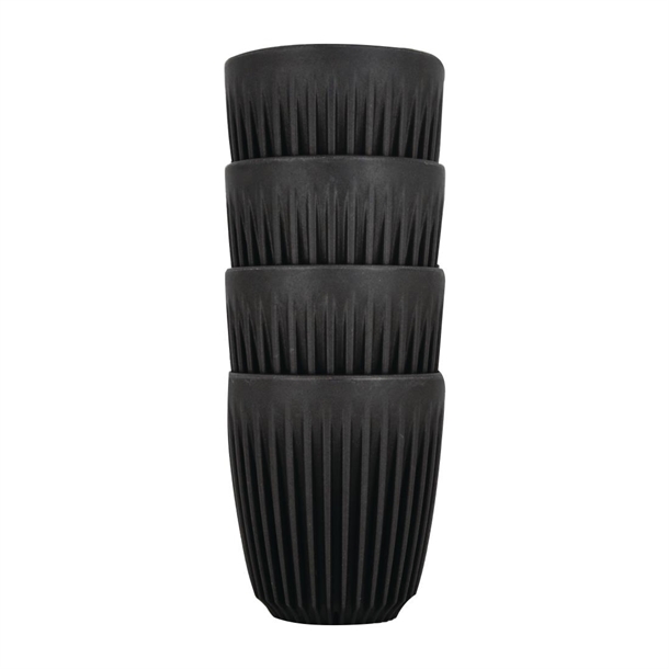 HuskeeCup Cup 8oz 289ml Charcoal (4 Pack)