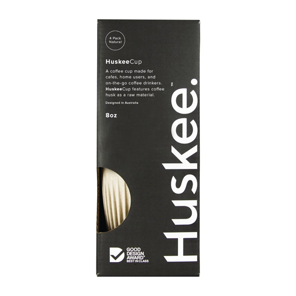 HuskeeCup Cup 8oz 289ml Natural (4 Pack) HuskeeCup Cup 8oz 289ml Natural (4 Pack)
