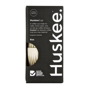 HuskeeCup Cup 6oz 228ml Natural (4 Pack)