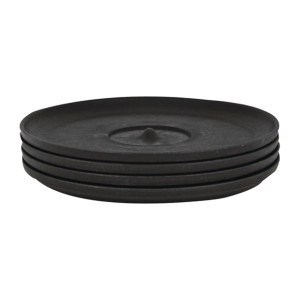 HuskeeCup Universal Saucer Charcoal (4 Pack)