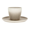 Huskee Saucer for Espresso Cups 3oz Natural (4 Pack)