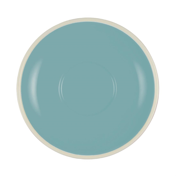 Brew Latte Cup/Mug Saucers Maya Blue/White 140mm (6 Pack) Brew Latte Cup/Mug Saucers Maya Blue/White 140mm (6 Pack)