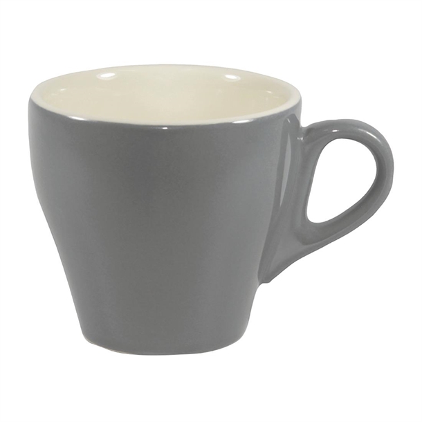 Brew Long Black Coffee Cups French Grey/White 180ml (6 Pack) Brew Long Black Coffee Cups French Grey/White 180ml (6 Pack)