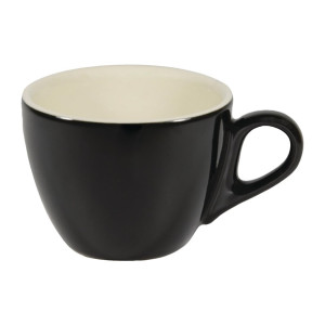 Brew Flat White Cups Onyx/White 220ml (6 Pack) Brew Flat White Cups Onyx/White 220ml (6 Pack)