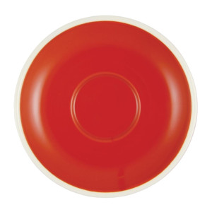 Brew Long Black/Cappuccino Saucers Chilli Red/White 140mm (6 Pack) Brew Long Black/Cappuccino Saucers Chilli Red/White 140mm (6 Pack)
