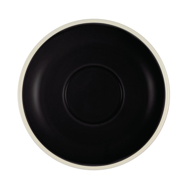 Brew Latte Cup/Mug Saucers Onyx/White 140mm (6 Pack) Brew Latte Cup/Mug Saucers Onyx/White 140mm (6 Pack)