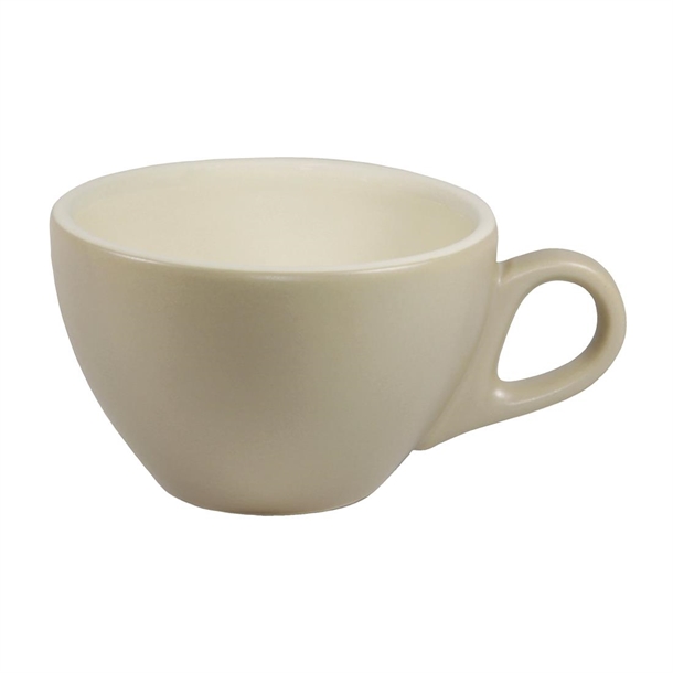 Brew Latte Cups Harvest/White Matt 280ml (6 Pack)