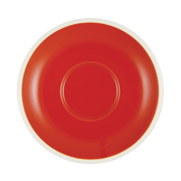 Brew Espresso Saucers Chilli Red/White 110mm (6 Pack) Brew Espresso Saucers Chilli Red/White 110mm (6 Pack)