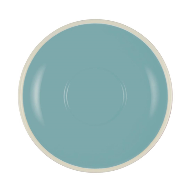 Brew Long Black/Cappuccino Saucers Maya Blue/White 140mm (6 Pack)