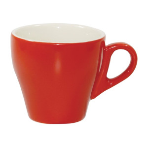 Brew Long Black Coffee Cups Chilli Red/White 180ml (6 Pack) Brew Long Black Coffee Cups Chilli Red/White 180ml (6 Pack)