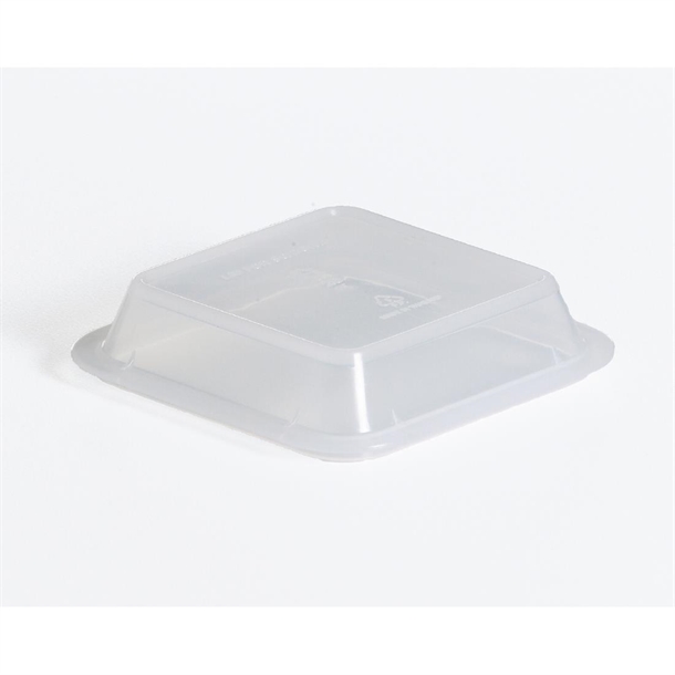 KH Healthcare Lid to fit Square Bowl Clear (12 Pack)