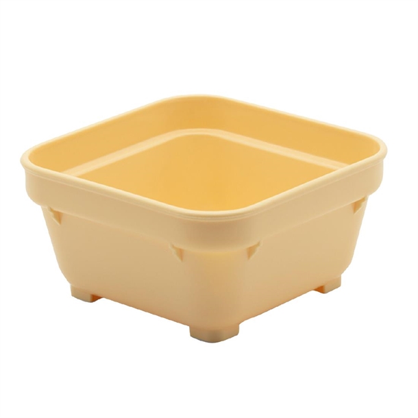 KH Square Bowl 100mm Yellow Pp (12 Pack) KH Square Bowl 100mm Yellow Pp (12 Pack)