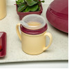KH Traditional Mug Double Handle Insulated 250ml Yellow (24 Pack)