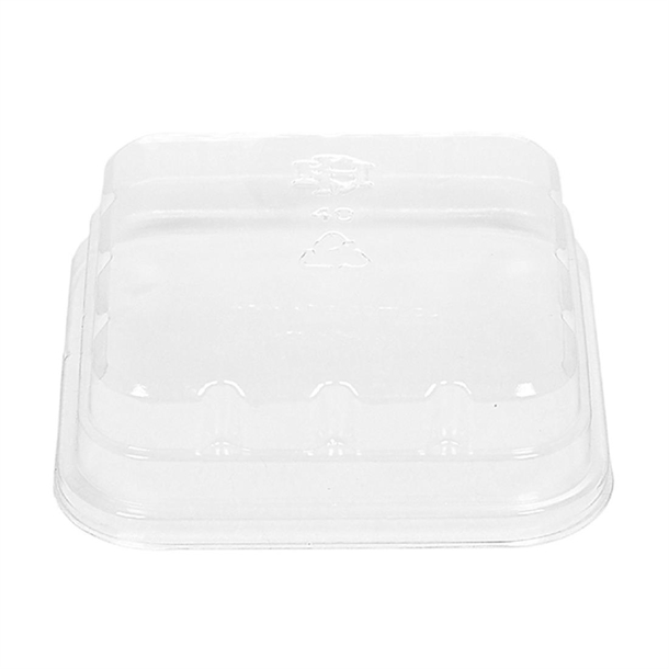 KH Disposable Lid for Square Bowl Pet (Pack 1000)