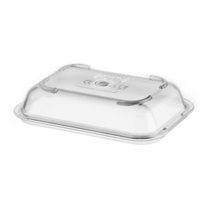 Poliware Reuseable Cover For 130mm Rectangular Bowl Clear (36 Pack) Poliware Reuseable Cover For 130mm Rectangular Bowl Clear (36 Pack)