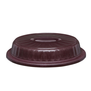 Aladdin Temp-Rite Dome 9"/230mm High Heat Entrée Dome Burgundy (48 Pack)