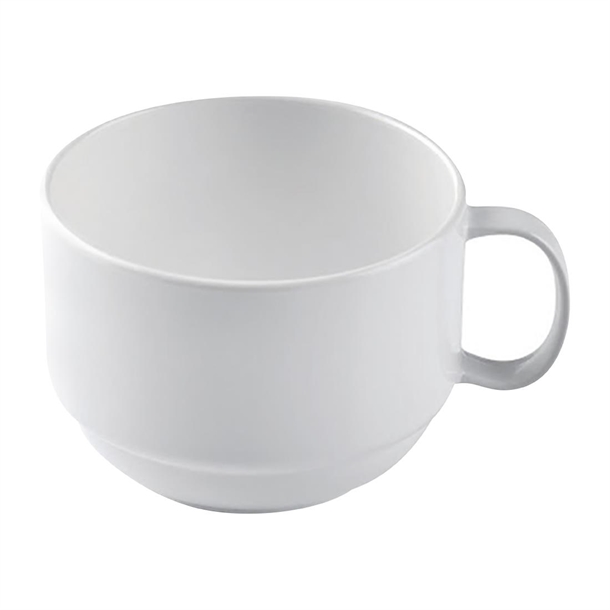 Poliware Reuseable Breakfast Mug 250ml, White 50 (50 Pack) Poliware Reuseable Breakfast Mug 250ml, White 50 (50 Pack)