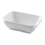 Poliware Reuseable 130mm Rectangular Bowl White (18 Pack)