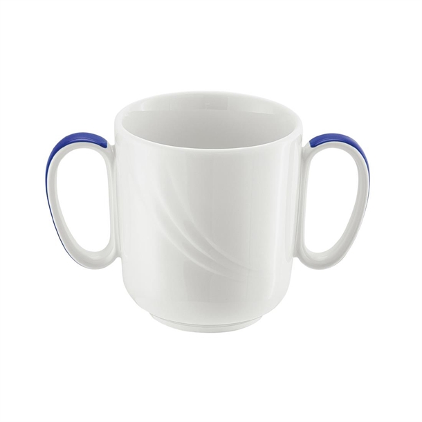 Schonwald Donna Senior Decor Mug W/2 Dark Blue Hdles 86x85mm/300ml (6 Pack)