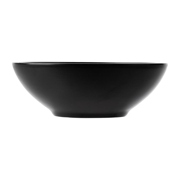 Coucou Dual Colour Round Bowl 187mm - Black (12 Pack) Coucou Dual Colour Round Bowl 187mm - Black (12 Pack)