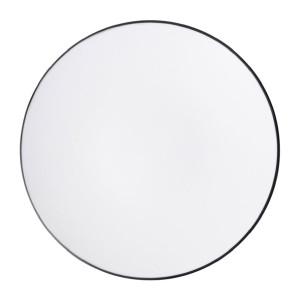 Coucou Dual Colour Round Plate 300mm - White & Black (12 Pack)