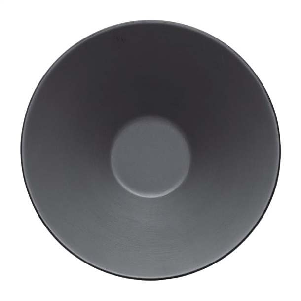 Coucou Dual Colour V-Shape Round Bowl 150mm - Grey & Black (12 Pack)