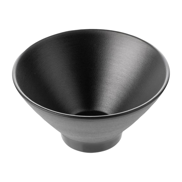 Coucou Dual Colour V-Shape Round Bowl 150mm - Black (12 Pack) Coucou Dual Colour V-Shape Round Bowl 150mm - Black (12 Pack)