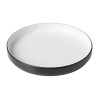 Coucou Dual Colour Round Edge Plate 200mm - White & Black (12 Pack) Coucou Dual Colour Round Edge Plate 200mm - White & Black (12 Pack)