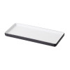 Coucou Dual Colour Rect. Plate 325x150mm - White & Black (9 Pack)