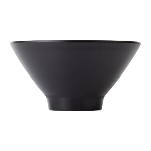 Coucou Dual Colour V-Shape Round Bowl 150mm - White & Black (12 Pack)