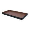 Coucou Dual Colour Rect. Plate 250x120mm - Brown & Black (12 Pack)