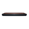 Coucou Dual Colour Rect. Plate 250x120mm - Brown & Black (12 Pack)