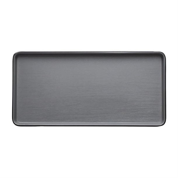 Coucou Dual Colour Rect. Plate 250x120mm - Grey & Black (12 Pack) Coucou Dual Colour Rect. Plate 250x120mm - Grey & Black (12 Pack)