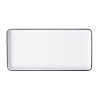 Coucou Dual Colour Rect. Plate 250x120mm - White & Black (12 Pack)