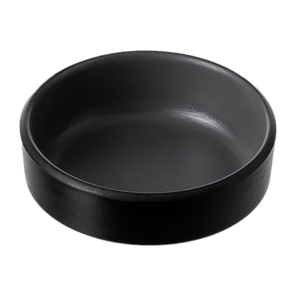 Coucou Dual Colour Round Sauce Dish 76mm - Grey & Black (40 Pack) Coucou Dual Colour Round Sauce Dish 76mm - Grey & Black (40 Pack)
