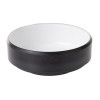 Coucou Dual Colour Round Sauce Dish 76mm - White & Black (40 Pack) Coucou Dual Colour Round Sauce Dish 76mm - White & Black (40 Pack)