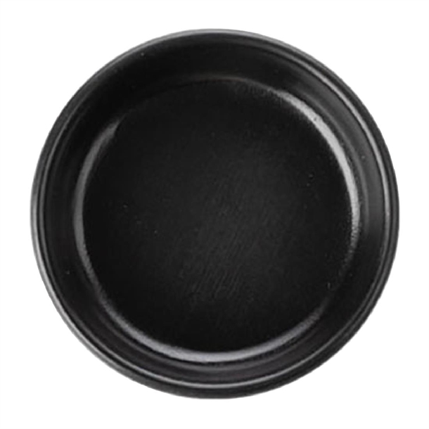 Coucou Dual Colour Round Sauce Dish 76mm - Black (40 Pack) Coucou Dual Colour Round Sauce Dish 76mm - Black (40 Pack)